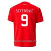 Camiseta de fútbol Suiza Haris Seferovic 9 Primera Equipación Mundial 2022 - Hombre